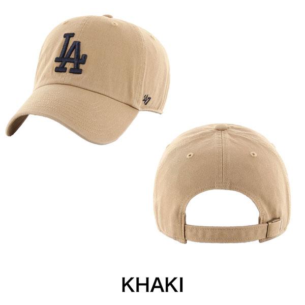 47Brand  キャップ  クリーンナップ ノーループラベル ロサンゼルス・ドジャース カーキ 47 CLEAN UP 帽子 | 47 | 03
