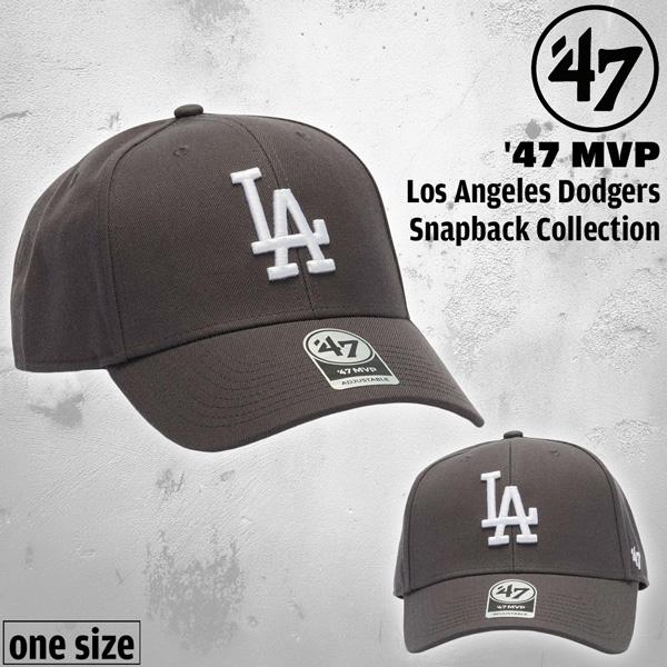 47ブランド キャップ 47Brand MVP スナップバック ロサンゼルス・ドジャース SP12WBP グラファイト 帽子 | 47