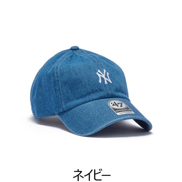 47ブランド キャップ 47Brand MLB DENIM ML CLEAN UP ウォッシュデニム ニューヨーク・ヤンキース ネイビー 帽子 | ブランド登録なし | 02
