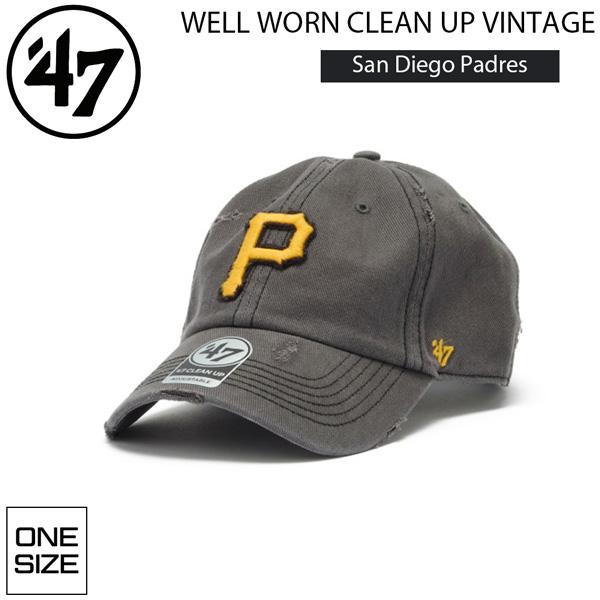 47ブランド キャップ 47Brand WELL WORN CLEAN UP ヴィンテージ サンディエゴ・パドレス コール 帽子 | ブランド登録なし | 01