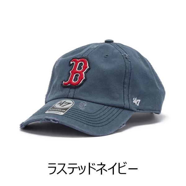 47ブランド キャップ 47Brand WELL WORN CLEAN UP ヴィンテージ ボストン・レッドソックス ラステッドネイビー 帽子 | ブランド登録なし | 02