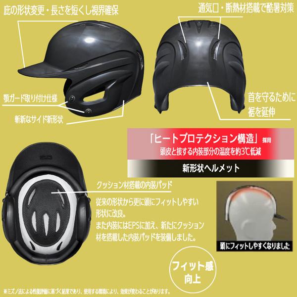 MIZUNO（ミズノ） 野球 少年用 軟式両耳打者用 ヘルメット ヒートプロテクション構造 : MOVEセレクト - 通販 - Yahoo ...