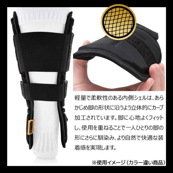 フランクリン 保護 レッグガード PRT 野球ソフトボール 一般大人用 左右兼用 FRANKLIN プロテクター防具 フットガード 23568c イエローレッド | フランクリン | 05
