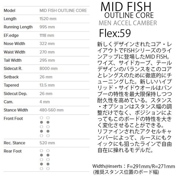 【値下げ⭕️】 スノーボード 板 22-23 GENTEM STICK ゲンテンスティック MID FISH 152 OUTLINE CORE ミッドフィッシュアウトラインコア 22-23-BO-GTS 【CE2478219278】(88704円)