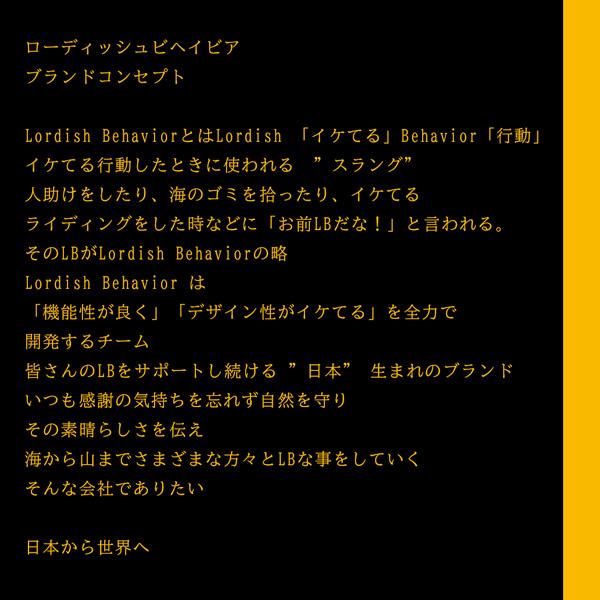ウェットスーツ セミドライ LORDISH BEHAVIOR ローディッシュ