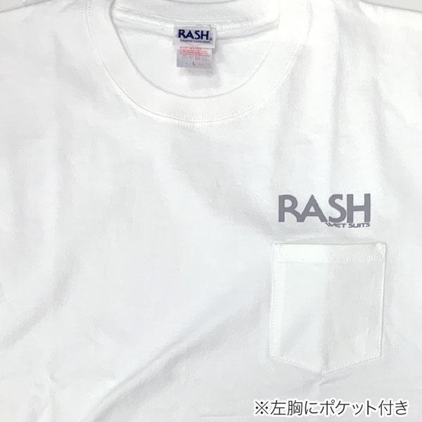 Tシャツ ラッシュ 2024 RASH ヘビーウェイト 羽バックTEE 7.1oz ピンライン羽マーク メール便配送｜move-select｜07