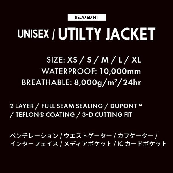 スノーボード ウエア ウェアー 23-24 AA HARDWEAR ダブルエー UTILITY JACKET ユーティリティジャケット 23-24-JK-AAの画像
