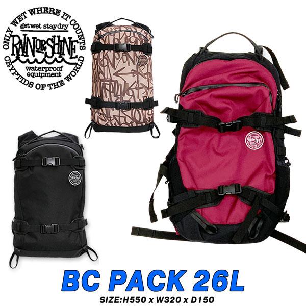 スノーボード RAIN OR SHINE BC PACK 26L 楽天市場】RAIN OR SHINE レインオアシャイン BC PACK 26L