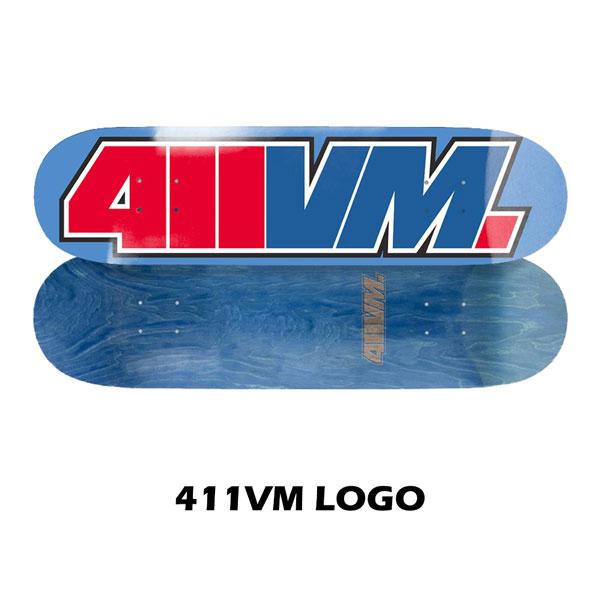 411VM レア　スケートボードデッキ　skateboard ドミナント スケボー デッキ 411VM DECKS Logo EX7 Deck 8.25 x