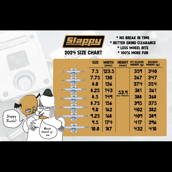 スケボートラック スラッピー SLAPPY TRUCKS ST1 CLASSIC POLISHED