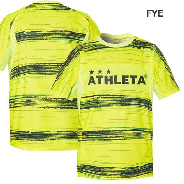 サッカー ウェア 半袖 子供用 アスレタ Athleta ジュニア ボーダープラクティスシャツ 練習着 フットサル Ath ss メール便配送 Ath j Moveセレクト 通販 Yahoo ショッピング