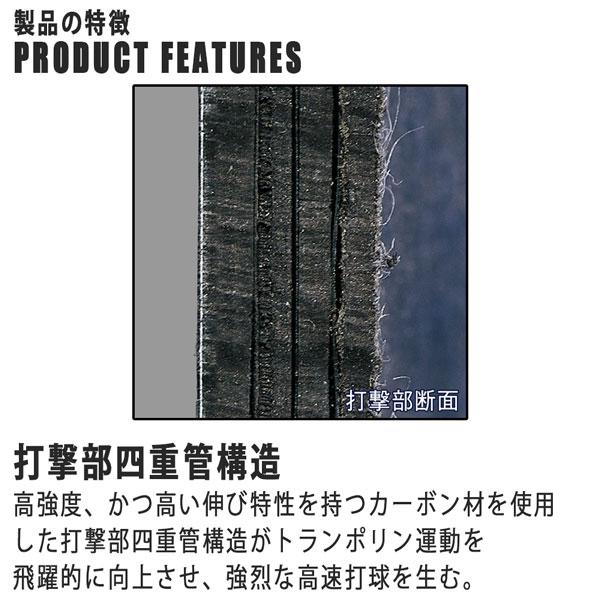 ゼット 一般軟式バット ZETT 軟式 FRPバットブラックキャノンWP カーボンバット トップバランス ケース付き | ゼット | 08