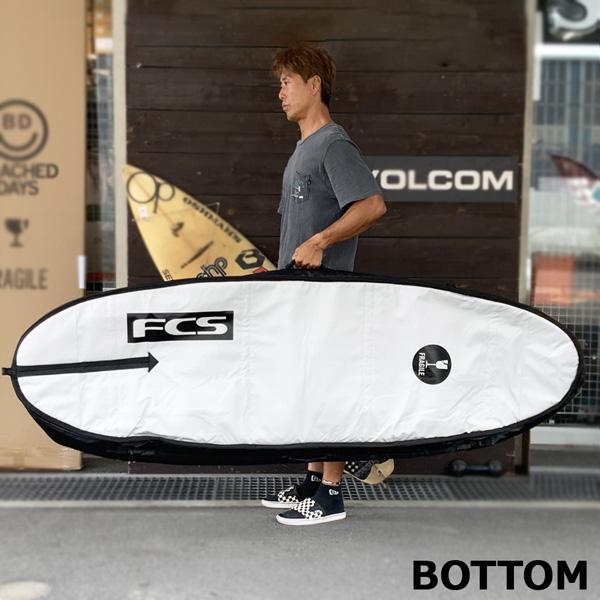 ボードケース サーフィン FCS TRAVEL 2 FUN BOARD 6'7 FCS Travel 2 Funboard Surfboard Bag - Black - Surf Station Store