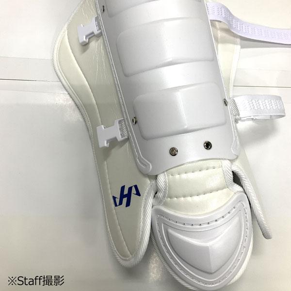 熱中対策 野球 ハタケヤマ 一般 硬式 キャッチャー 捕手用 レガース ホワイト cg-nl-a.jpg