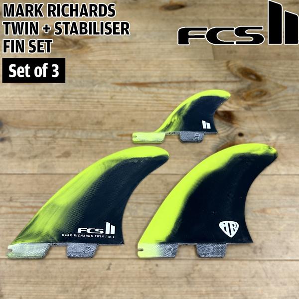FCS FCS2 フィン II MR TWIN+1 PC M-L CYBER LIME/BLACK RETAIL FINS