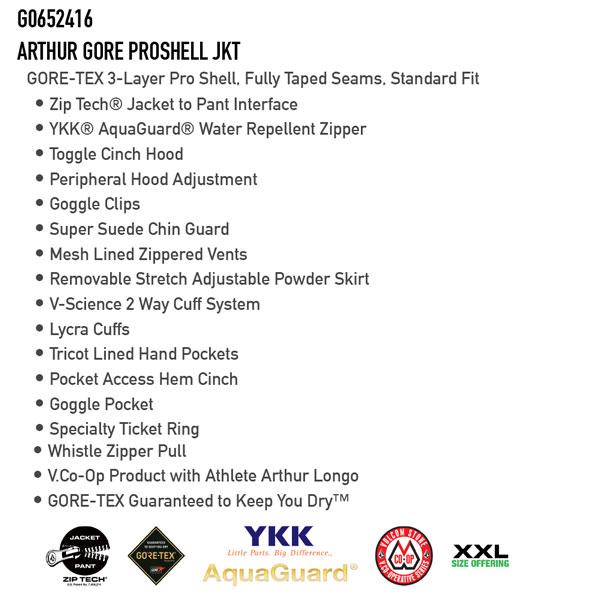 [大特価] スノーボード ウエア ウェアー 23-24 VOLCOM ボルコム ARTHUR GORE PROSHELL JKT アーサーゴアプロシェルジャケット 23-24-JK-VLC 【AAA1338667784】(47916円)