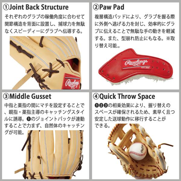 Rawlings（ローリングス） 野球 硬式用 グローブ プロプリウィザード