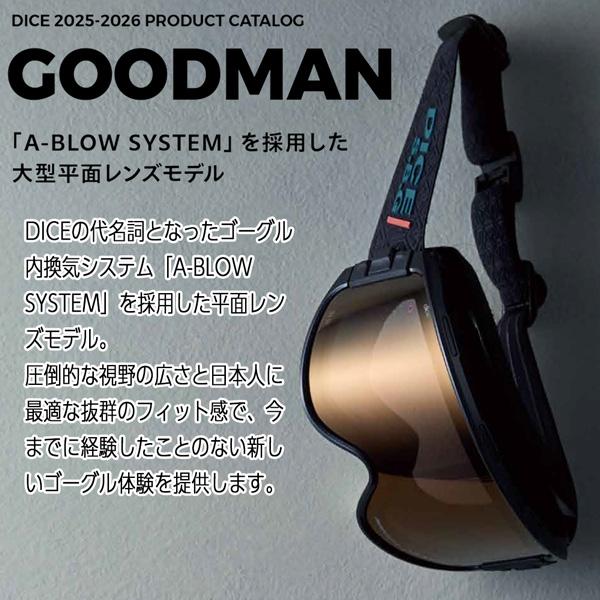 DICE グッドマン　ゴーグル ライトグレーミラー DICE snowboarding goggles | ダイススノーボーディングゴーグル
