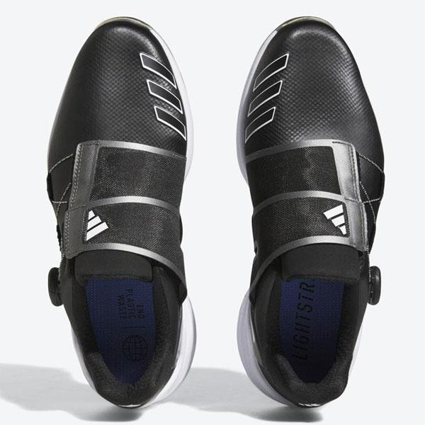 adidas ゴルフシューズ ブラック zg23 Adidas Men's ZG23 Golf Shoes Black / Dark Silver Metallic