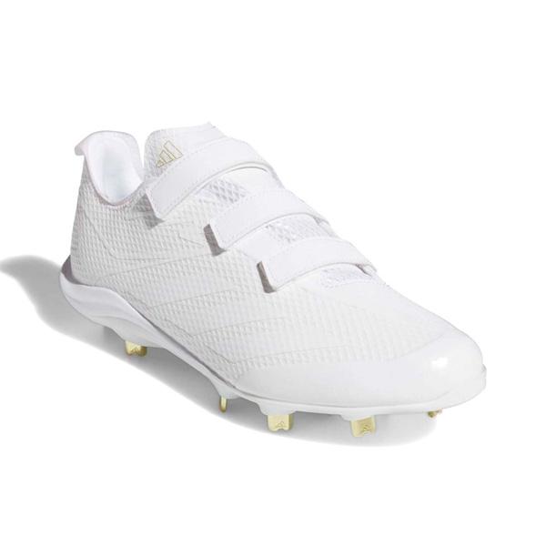 アディダス 野球 マジックテープ スパイク adidas アディゼロ Electric JP VELCRO ベースボールスパイク 金具 ホワイト | adidas | 16