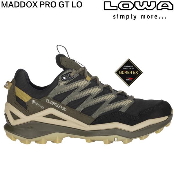 ローバー LOWA  トレッキングシューズ マドックス PRO GT LO ブラック×オリーブ  登山靴の画像