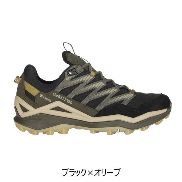 ローバー LOWA  トレッキングシューズ マドックス PRO GT LO ブラック×オリーブ  登山靴の画像