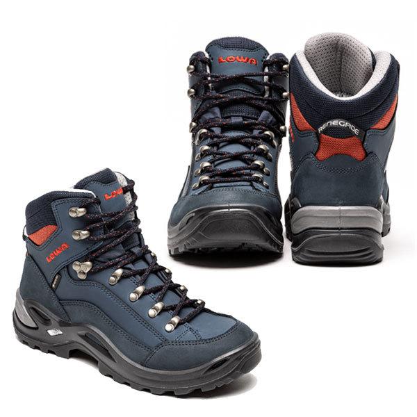 トレッキングシューズ 女性用 ローバー LOWA レディース レネゲードX GT MID 登山靴 GORE-TEX ゴアテックス | Vibram FiveFingers | 01