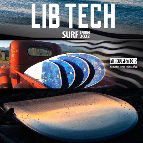 秋冬の主役◎ リブテック サーフボード LIBTECH SURF PICK UP STICK 7’6 5PLUG ピックアップスティック ミッドレングス FCS2フィン対応 【WSO2332523451】(83490円)
