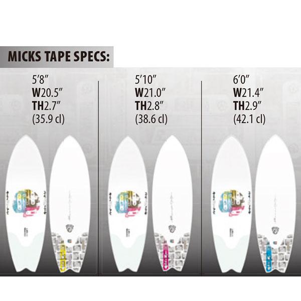 サーフボード リブテック x ロスト LIBTECH SURF x LOST MICKS TAPE FCS2フィン対応 3FIN BOX ミックステープ ロスト メイヘム | LOST | 02