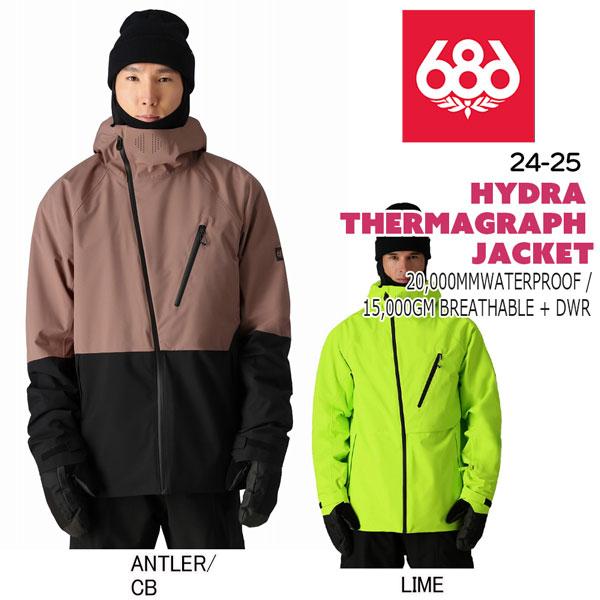 爆買 スノーボード ウェア 24-25 686 SIXEIGHTSIX シックスエイトシックス HYDRA THERMAGRAPH JACKET 24-25-JK-686 | 686 | 01