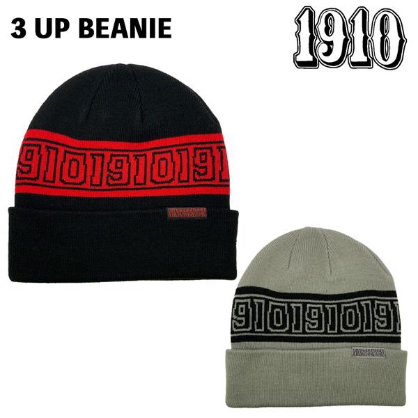 帽子 ニット帽 24FW 1910 ナインティーンテン ３アップビーニー 3 UP BEANIE メール便 |  | 01