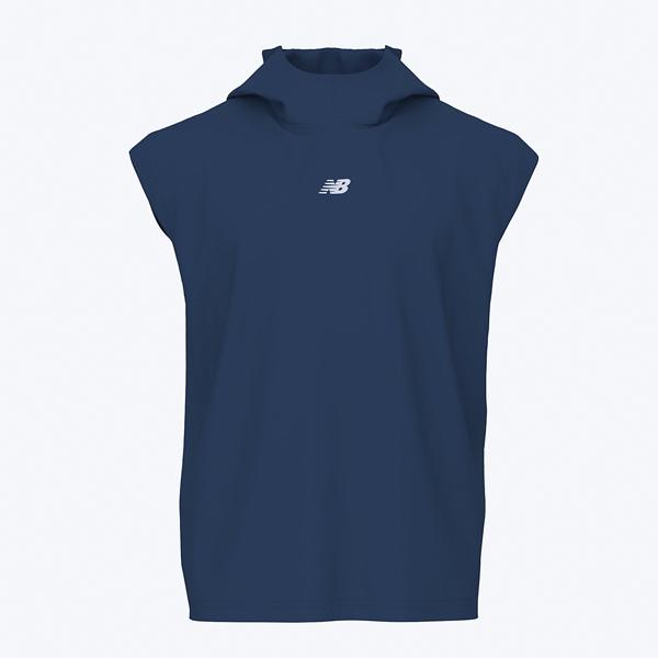 野球 New Balance ニューバランス 一般用 スリーブレスライトウェイトフーディ MT41706 | New Balance | 05