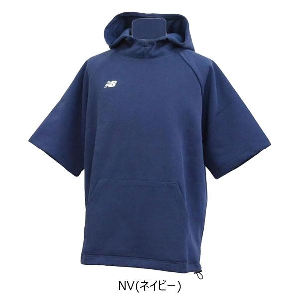 野球 New Balance ニューバランス 一般用 ショートスリーブダブルニットフーディ MT41708 | New Balance | 03