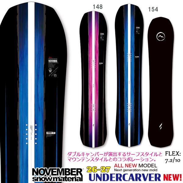 NOVEMBER ARTROCK50 ノーベンバーダブルキャンバー　スノーボード November 予約 26-27 ノーベンバー アンダーカバー NOVEMBER