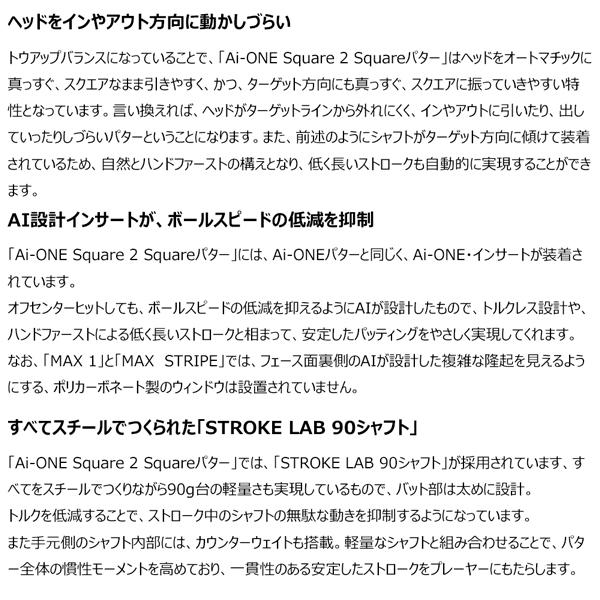 オデッセイ パター ODYSSEY Square 2 Square MAX STRIPE AI-ONE ゴルフ パター | オデッセイ（車） | 10