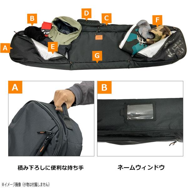 スノーボード ケース オレンジ シャトルボードバッグ ORAN'GE オレンジ スノーボード ケース シャトルボードバッグ ORAN'GE SHUTTLE