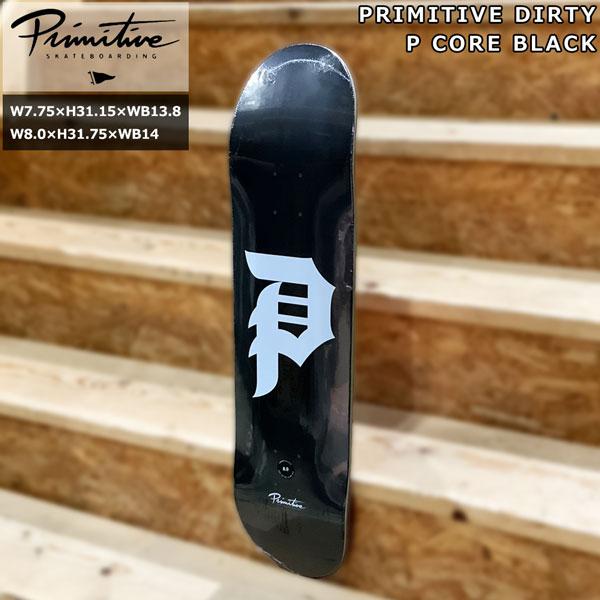 スケボー デッキ プリミティブ PRIMITIVE DIRTY P CORE BLACK | 