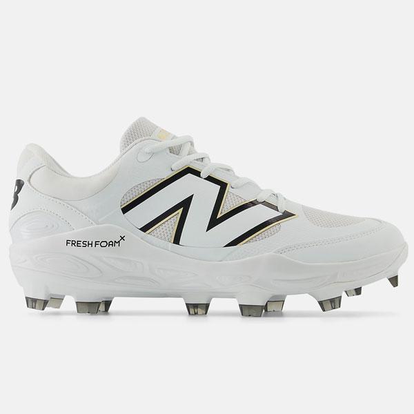 ニューバランス 野球スパイク ウレタンスパイク ポイントスパイク 白スパイク スパイク 軽量 幅広 New Balance PL3000 幅2E相当 ホワイト | New Balance | 16