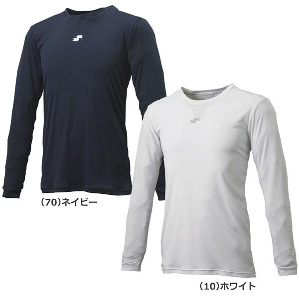 野球 アンダーシャツ 長袖 大人 エスエスケイ SSK アンダーシャツ ミドルフィット エアリーファン ローネック 丸首 長袖 吸汗速乾 SCF230LL メール便配送 | エスエスケイ（スポーツ用品） | 01