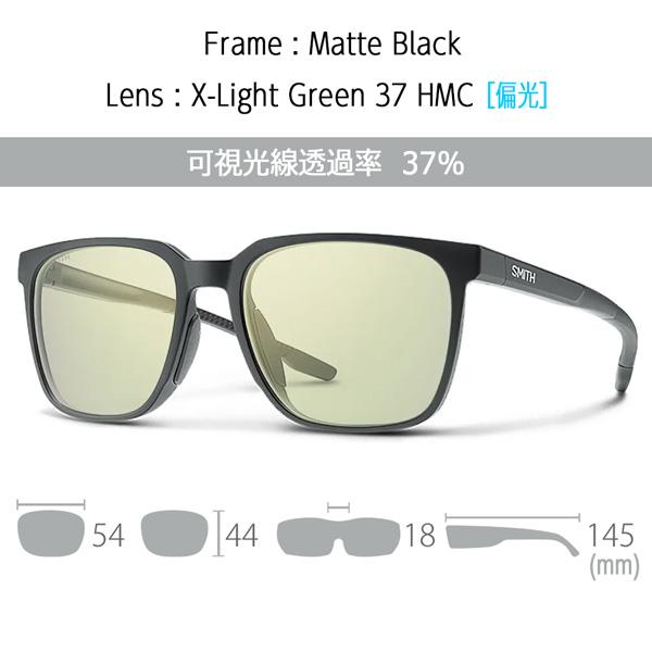 SMITH（スミス） PACER ペーサー MATTE BLACK X-LIGHT GREEN 37 HARD＆