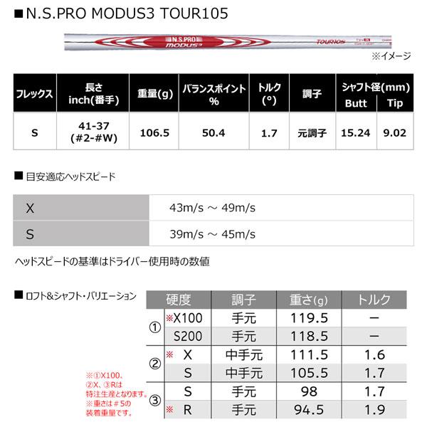 SRIXON スリクソン ZXi7 6本セット(5-PW) N.S.PRO MODUS3 TOUR105