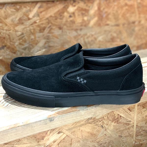 VANS バンズ SKATE SLIP-ON スリッポン スニーカー ヴァンズ US BLACK/BLACK VN0A5FCABKA｜move-select｜05