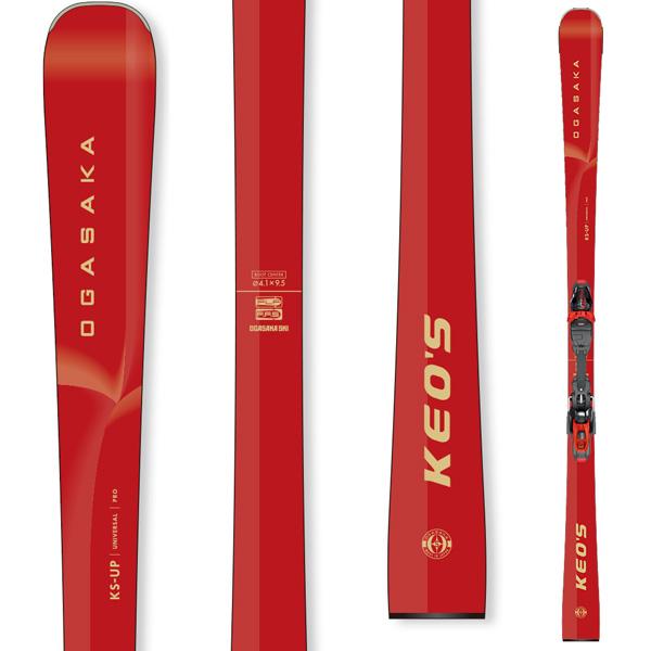 25-26 オガサカスキー ケオッズ KS-UP/RD+PRD12GW OGASAKA SKI KEO’S スキー 板 ビンディング付きの画像
