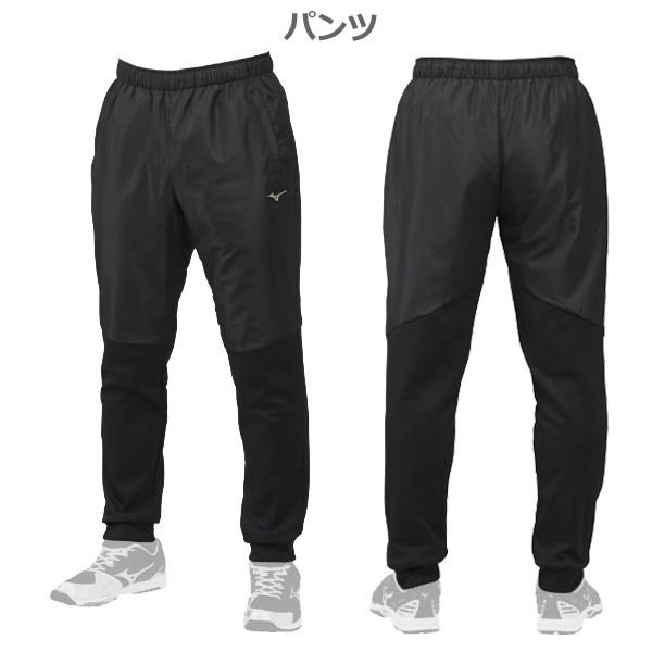 ミズノ 野球 ウェア トレーニング ニット 布帛ハイブリッドジャケット\u0026パンツ 上下セット メンズ ミズノ MIZUNO グローバルエリートの画像
