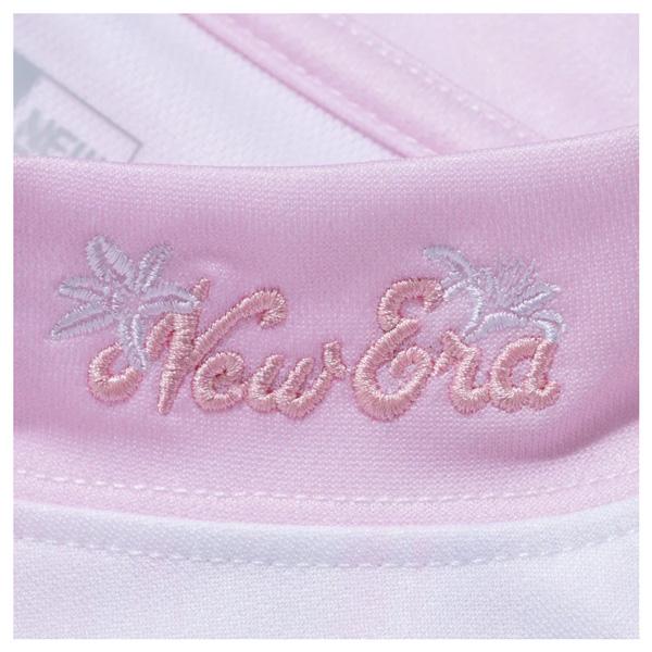 ニューエラ ゴルフ レディース ウェア NEW ERA ミッド ネック Tシャツ 紺野ゆりコラボ ライトピンク 女性用 GOLF｜move｜03