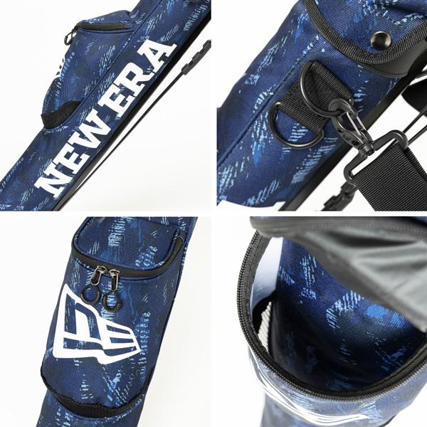 ニューエラ ゴルフ バッグ NEWERA GOLF セルフ スタンド ケース 47インチ対応 ブラッシュタイガーカモネイビー｜move｜04