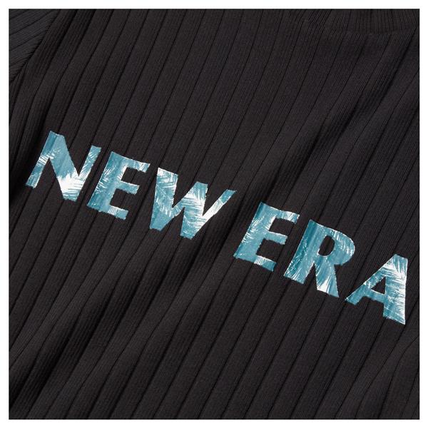 ニューエラ レディース ゴルフ ウェア シャツ NEW ERA 半袖 RIB ミッドネックTシャツ ブラック GOLF 女性 綿 ポリウレタン メール便配送 | NEW ERA | 08