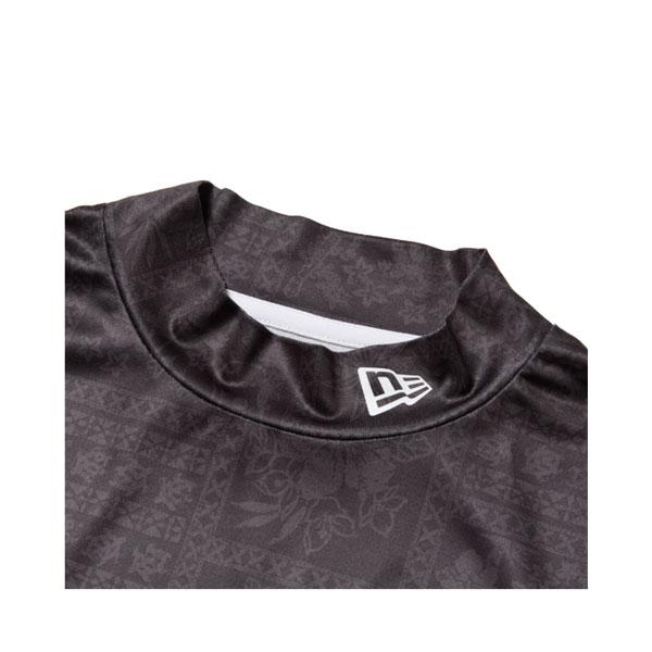 ニューエラ ゴルフ シャツ NEW ERA 半袖 モックネックシャツ BANDANA ALLOVER ブラック GOLF ポリエステル メール便配送 | NEW ERA | 09