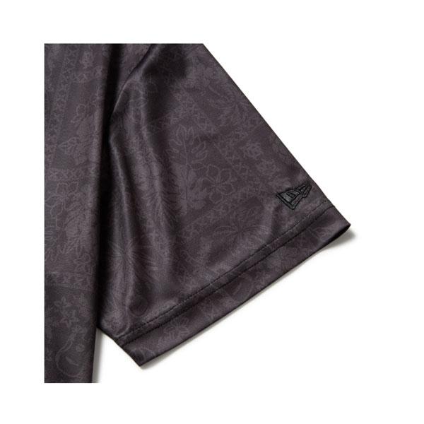 ニューエラ ゴルフ シャツ NEW ERA 半袖 モックネックシャツ BANDANA ALLOVER ブラック GOLF ポリエステル メール便配送 | NEW ERA | 10