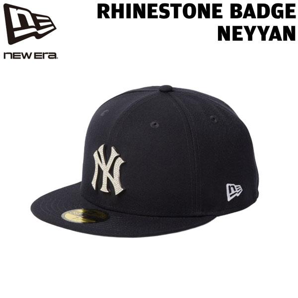 ニューエラ キャップ NEW ERA 5950 ラインストーン バッジロゴ ニューヨーク・ヤンキース ネイビー 帽子 | X-girl